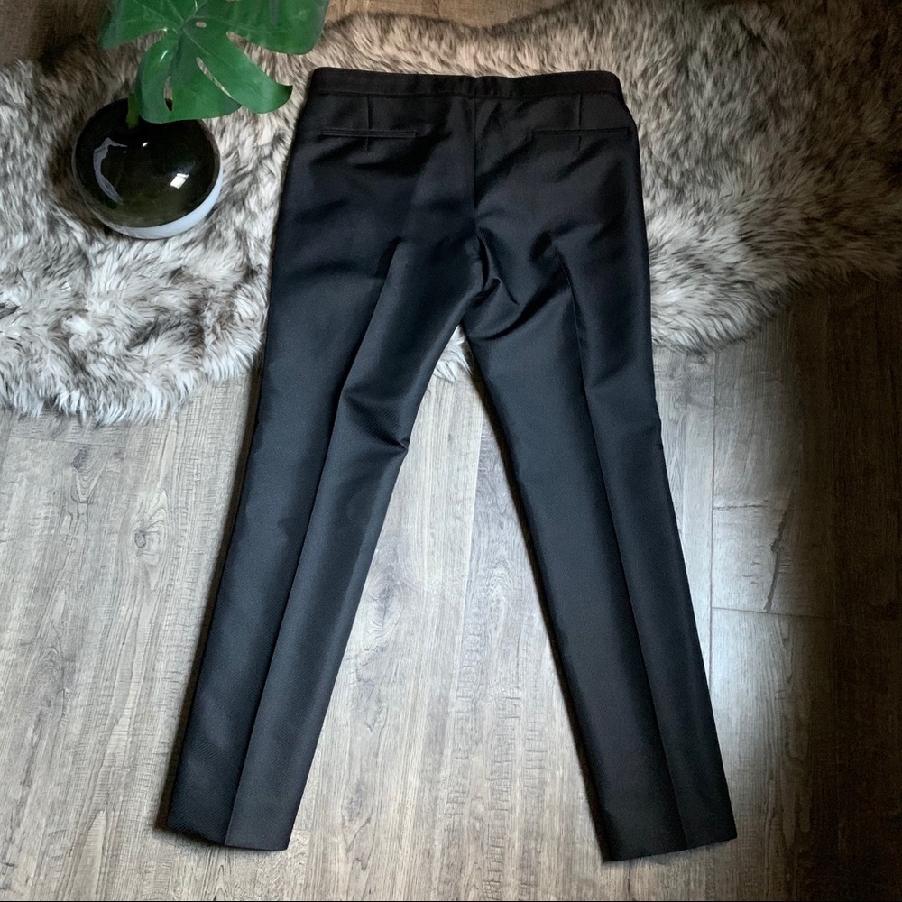 Gucci Slim Fit Silk Blend Black Dress Pants - Picture 3 of 8